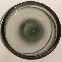 Load image into Gallery viewer, Holmegaard Per Lutken smokey grey glass &#39;Fried Egg&quot; signed Art glass hand blown bowl 1950s PL 17970
