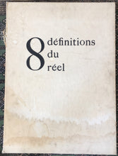 Load image into Gallery viewer, 1974 French artists portfolio - 8 definitions du reel [8 definitions of reality]
