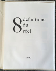 1974 French artists portfolio - 8 definitions du reel [8 definitions of reality]