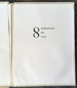 1974 French artists portfolio - 8 definitions du reel [8 definitions of reality]