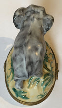 Load image into Gallery viewer, Peint Main Limoges France MC Elephant trinket box Dubarry porcelain de france Made in France
