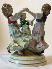 Load image into Gallery viewer, Sitzendorf porcelain - Three dancing figures &#39;The Round Dance&#39; - Scheibe-Alsbach Porcelain Factory Germany

