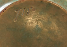 Load image into Gallery viewer, Gouda Holland Arts &amp; Crafts Art Nouveau bowl shape 715 &quot;Made in Holland&quot; green mottled glaze
