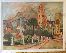 Load image into Gallery viewer, Michael Wolfson - South African Artist - Cape town scene - oil on board painting 1988
