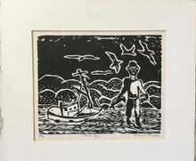 Load image into Gallery viewer, Kalk Bay - Linocut / woodblock print by Ismael THYSSEN (1953) edition 1/7
