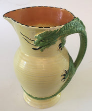 Load image into Gallery viewer, Burleigh Ware DRAGON jug 4894 Art Deco pottery B&amp;L Ltd england
