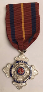 Hallmarked silver SALVATION ARMY medal Long and Faithful Service S/Major 1933-1953