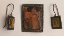 Load image into Gallery viewer, Gustav Klimt Sterling silver Brooch &amp; earings Venus 925

