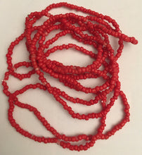 Load image into Gallery viewer, Coral bead necklace , small beads 140cm long
