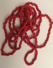 Load image into Gallery viewer, Coral bead necklace ,  beads 142cm long
