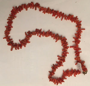 Coral Necklace 54 cm long