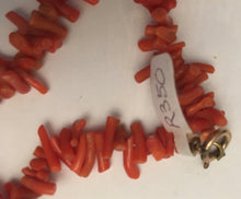 Load image into Gallery viewer, Coral Necklace 54 cm long
