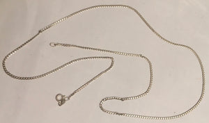 (STR5)  Sterling silver chain necklace 2.2g   925 46cm long
