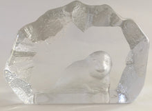 Load image into Gallery viewer, Nybro Sweden glass window decoration - fur seal - attributed
