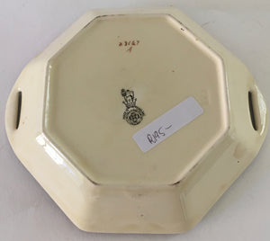 Royal Doulton Art Deco D3647 English Cottages - Two Handled dish