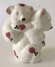 Load image into Gallery viewer, Plichta Bear / Bears Figure / Wemyss painted floral thistle decoration
