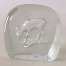 Load image into Gallery viewer, Nybro Sweden glass ice block window decoration - deer- small
